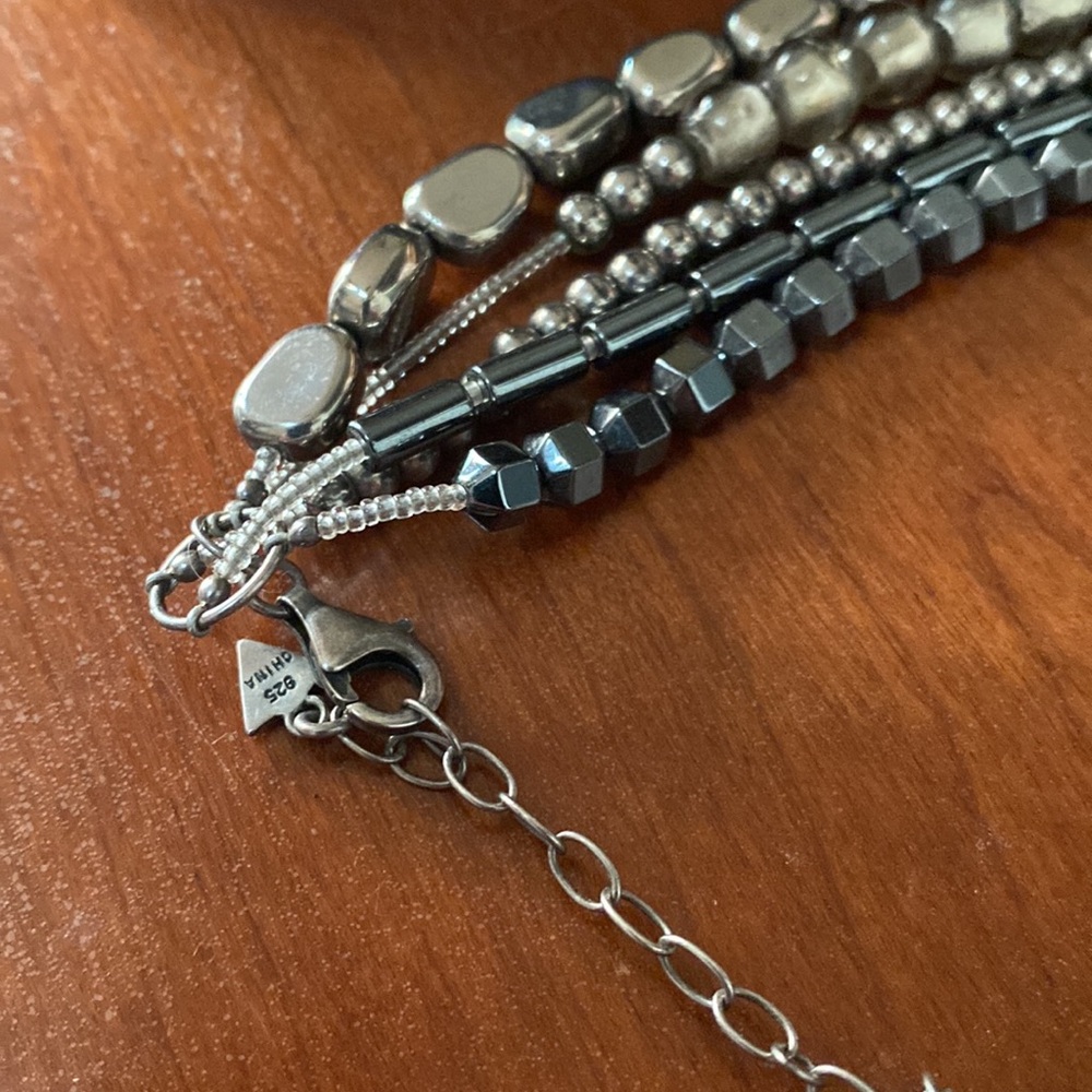 SILPADA N1936. Hematite,glass & Sterling . Stunning!!